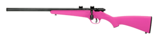 Savage Arms Rascal FLV-SR .22 LR Bolt Action Rifle - 16.12" - Pink - Left Hand